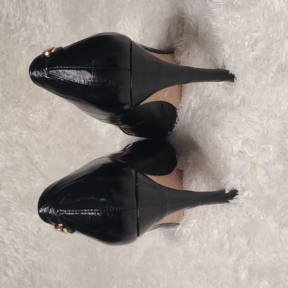 Sz7.5 Neiman Marcus Cissy Eelskin Heels - Picture 6 of 9
